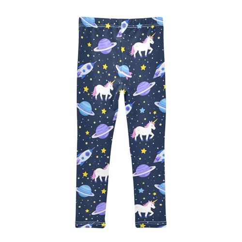 Unicorn Planet Girls Leggings Soft Stretch Workout Yoga Dance Pants for Kids Casual Tights2