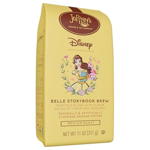 Joffrey's Coffee - Disney Belle Storybook Brew, Disney Specialty Coffee Collection, Flavored Coffee, Arabica Ground Coffee, Artisan Medium Roast, Rich & Smooth Taste (Ground, 11oz) Cover