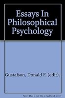 Essays in Philosophical Psychology B0028LJN34 Book Cover