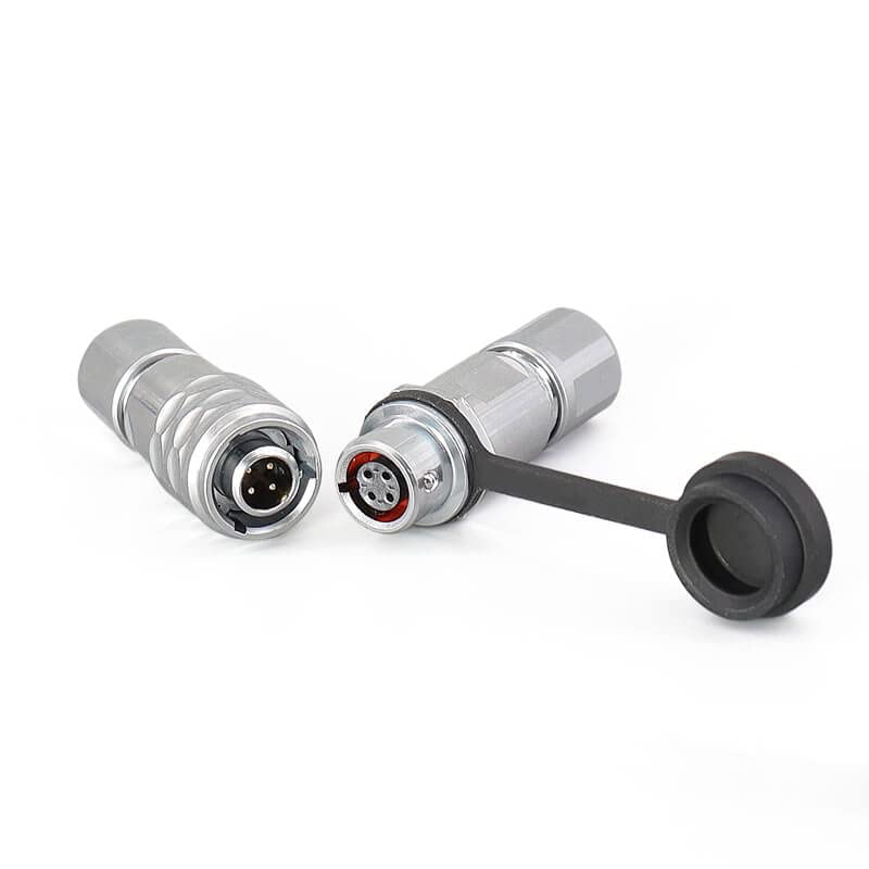 SF6 4 Pin Plug+Socket Circular Metal Waterproof Aviation Docking Quick Industrial Push-Pull