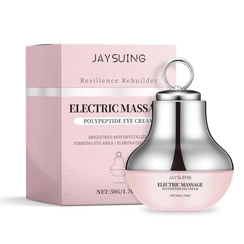 Crema de ojos de masaje eléctrico, masajeador de ojos, masajeador facial y antiarrugas, antienvejecimiento, masaje facial, uso diario para piel madura tirada
