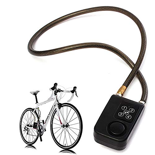 Solebe Password Lock Bike/Motorcycle/Gate Door Digital Lock With Anti Theft Alarm 110Db(Black 31.5 Inch) #TOP2
