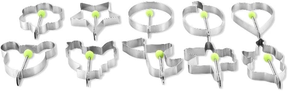 10 Style Stainless Steel Fried Egg Pancake Shaper