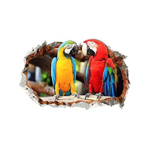 jieGorge Adhesivo mural 3D DIY para la pared del hogar de la familia removible, vinilo para decoración de la habitación, decoración del hogar para el día de Pascua (multicolor)