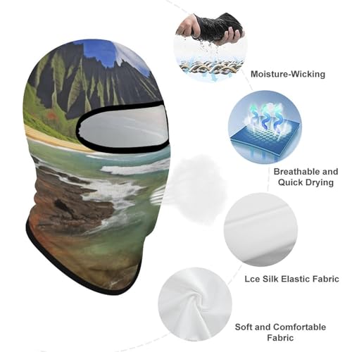 Balaclava para hombre, máscara para esquí y ciclismo, protector facial multifuncional para invierno miniatura 3
