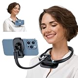 Neck Phone Holder Stand for Bed: Neckband Gooseneck Flexible Cellphone Mount for iPhone | Samsung & Other 4-7inch Smartphones