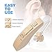Hearing Amplifier Aid Digital Personal Sound Enhancement Device with Noise Reduction for Adults and Seniors, 500hr Batteries and Hearing Aid Brushes Included