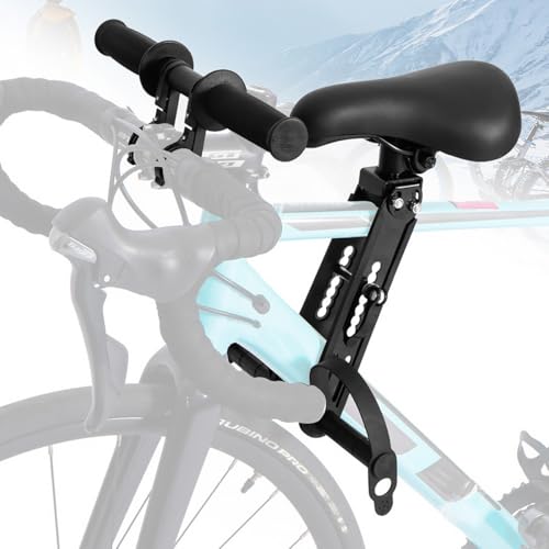 MidGard Fahrrad Kindersitz für Befestigen vorne am Rahmen, Kinder-Fahrradsitz mit Lenkergriffe für sicheren Halt, geeignet für Kinder im Alter von 2-5 Jahren