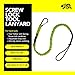 BearTOOLS Green Tool Lanyard with Aluminum Screw Lock Carabiner - Extend up to 165cm - Max Load 8KG / 17.6lb - Shock Absorbing Tool Tether for Working at Height, Scaffolding (3-Pack)