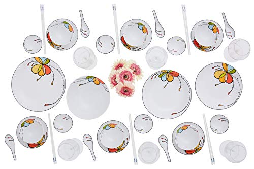 Nethan By Minhlong Premium Porcelain Ceramic Soup Spoon - 5.12 Inches (6 Spoons, Balloon) #TOP4
