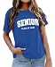 sjosio Senior Class of 2026 Shirt Senior 2026 Shirt Class of 2026 T-Shirt Women Tee Royal Blue