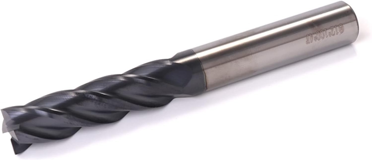 End Mill CNC Router Bits 1 pcs set end mill 2 5 6 8 10 12mm 4 Flute Milling Cutter Alloy Coating Tungsten Steel cutting tool CNC maching Endmills Milling cutter(1pcs,5x6Dx50L)