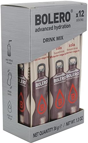 Bolero ICE TEA PEACH | 12x3g I Erfrischendes Zuckerfreies Getränkepulver mit Stevia gesüßt | Vitamin C | gesundes Getränk, das von Diabetikern empfohlen wird | Pfirsich Eistee Geschmack
