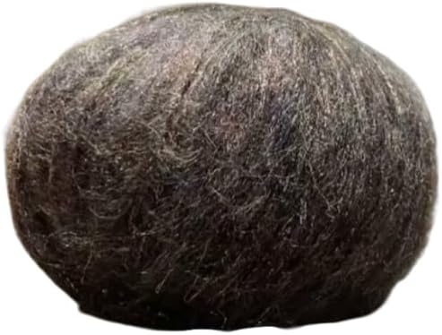 Wool Yarn with Shimmer ，Medium Thick Mohair Yarns for Crocheting, Ideal for Knitting Scarves, Gloves & Sweaters, Crocheting Yarn（1 roll，Brown Coffee Color）