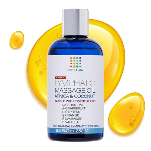 Lymphatic Drainage Massage Oil with Arnica Oil & Coconut for Post...