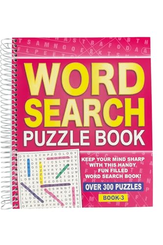 WF Graham Wordsearch Puzzle Book - Spiral Bound Brain Teasers Travel Puzzles Book with over 300 Puzzles - BUMPER SIZE - Adult Activity - Mind Excersise - Word Games - ONE BOOK SENT AT RANDOM