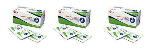 Dynarex Alcohol urbQwM Prep Pad, Sterile, Medium, 600 Count