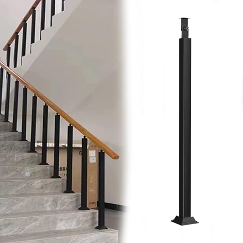 Poteau de garde-corps de 85 cm au design vertical moderne - 2