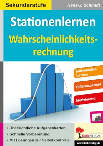 Stationenlernen Wahrscheinlichkeitsrechnung Mathematik Sekundarstufe Klasse 5-10 Differenzierung Niveaustufen | Zufallsversuche Baumdiagramme ... Lernen - Differenzierung - Motivierend