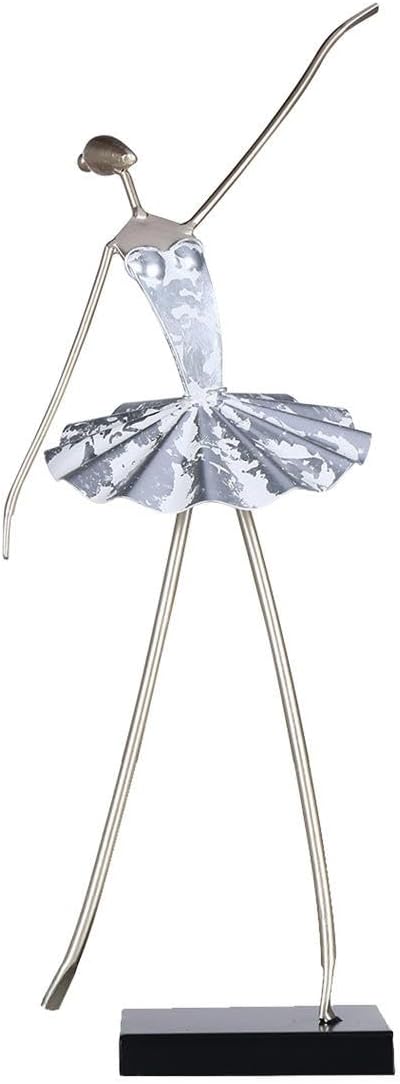 彫刻、バレリーナの置物、バレリーナの像、彫刻の家の装飾、彫刻の装飾、踊る女の子の手作りの金属彫刻、家の装飾的な彫像、リビングルームの