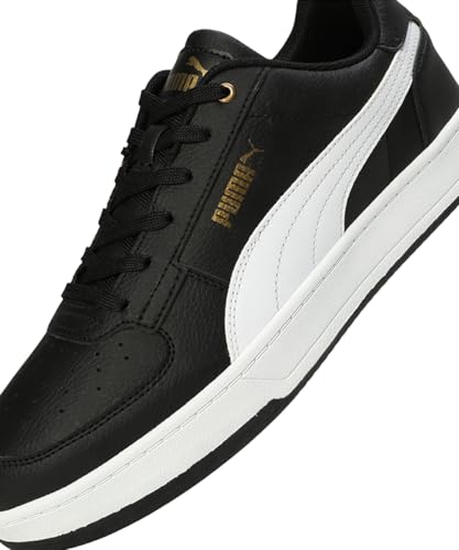 Image of PUMA , Unisex-Adult, Caven 2.0, Black-White-Gold, Sneaker, 3UK, (40469904)