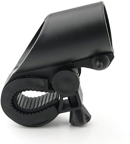 Bike Bicycle Light Flashlight Torch Mount Holder Great for Bicycle Enthusiasts (O-Shaped, black)