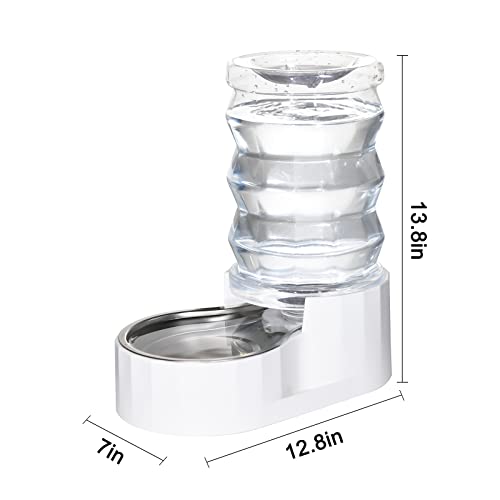 Sfozstra Gravity Pet Water Dispensers,Bpa-Free,Stainless Steel Pet Water Fountain For Cats And Dog, Easily Clean,Automatic Water Bowl Dispenser Without Electricity Unplugged (6L) #TOP2