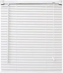 Persiana Horizontal PVC Branca 180 (L) x 160 (A) Cortina Completa C/Kit de Instalação 1,80 x 1,60