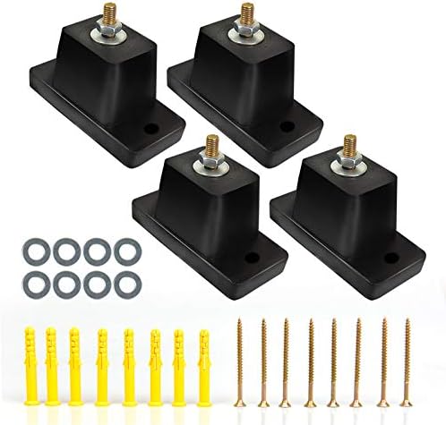 4 Pack Vibration Rubber Mounts - Anti Vibration Rubber Mountser，Rubber Isolator Feet for Outside Air Conditioner Condenser Accessories