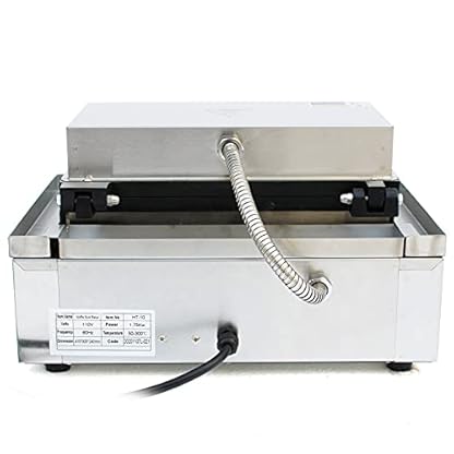 Kommerzielles Waffeleisen, 10 Fächer mit Timer und Temperaturkontrolle, macht 10 Waffeln gleichzeitig, geeignet für Fast Food Restaurants, Supermärkte,38.5 * 27.5 * 21.5cm – Bild 7
