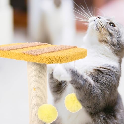 Rascador para gatos forma abeja con cuerda de sisal miniatura 4
