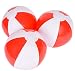 12" RED AND WHITE BEACH BALL. ONE DOZEN.
