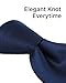 boxed-gifts Clip on Ties for Men - Premium Navy Solid Color Clip on Tie
