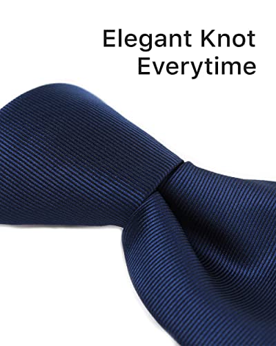 Image of boxed-gifts Clip on Ties for Men - Premium Black Solid Color Clip on Tie