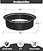AnBaiMei 28 Inch Smokeless Fire Pit Ring Insert Outdoor, Heavy Duty Metal Steel DIY Firepit Rim Liner Round Campfire Rings for Outside Wood Burning Above or In-Ground, Black