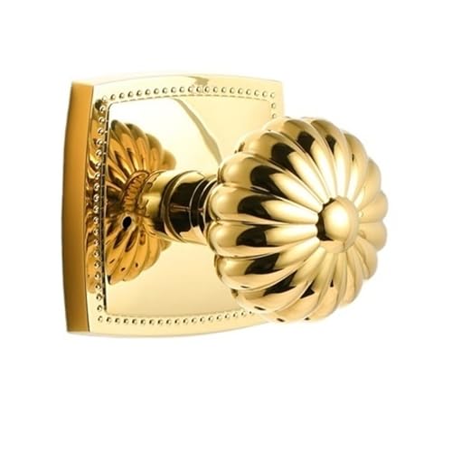 Serrure de porte dorée rétro en laiton robuste pour intérieur chic - 3
