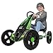 Hauck Cyclone Junior Racing Go Kart with 12 Inch Rims, Race Style Pedals, and 8 Ball Brake, Lime Green - Ride On Toy for Kids Ages 4 to 8 Years