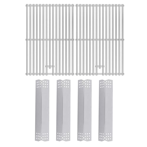 Image of SafBbcue Grill Parts Kit for Home Depot Nexgrill 4 burner 720-0830H 720-0830A 720-0783E 720-0783C Replacement Parts for Expert Grill 720-0789H Stainless Steel Heat Plates & Cooking Grates for Nexgrill