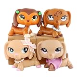 Haute qualité : ces jouets sont fabriqués en PVC de haute qualité qui ne s'abîme pas et ne se décolore pas facilement. Ces animaux de compagnie sont rares et compatibles avec la collection. Chaque animal de compagnie a un emballage indépendant et dispose d'un mouvement amusant à tête branlante.