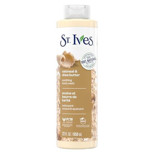St. Ives Oatmeal & Shea Butter Body Wash | Moisturizing Body Wash for Sensitive and Dry Skin...