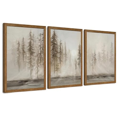 Scandinavian Pine Tree Wall Art Set