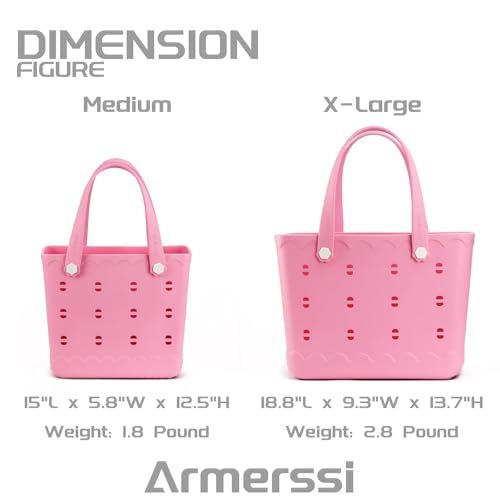Armerssi Waterproof Sandproof Rubber Beach Tote Bag XL & Medium — view 4