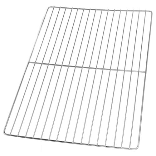 TOYANDONA Stainless Steel BBQ Grill Grid Outdoor Cooking Grate for Kettle Grills Compatible Models High-Temperature Resistant 17.49 x 11.59 inches Size.