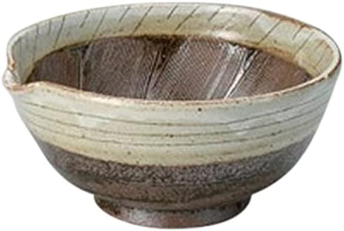 Set of 10, Mortar, Single Mouth 5.0 Mortar [6.5 x 6.1 x 3.1 inches (16.5 x 15.5 x 8 cm)], Earth, Restaurant, Ryokan, Japanese Tableware, Restaurant, Commercial Use, Tableware