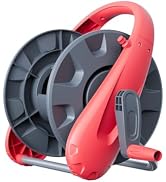 Garden Water Hose Reel Cart, Holds 50-100 Ft of 5/8 Inch Hose, Portable Water Hose Holder for Out...