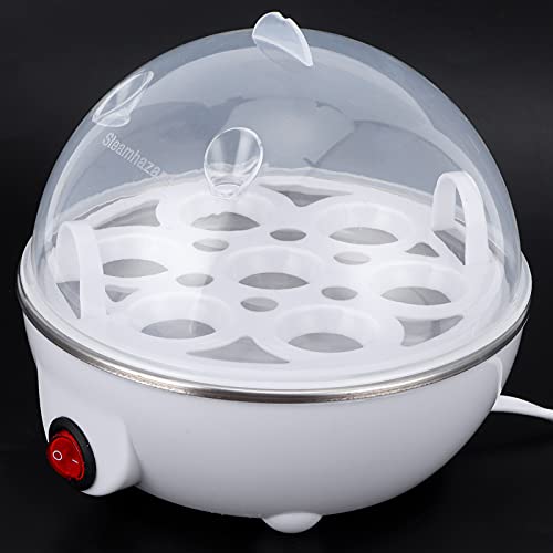 Electric Eggs Cooker, Rapid Multifunctional Mini Eggs Cooker Boiler, 6 Eggs Capacity for Poached Eggs, Scrambled Eggs, Omelets, Auto Shut (US Plug 110V) by Yunir - Used condition - Image 3