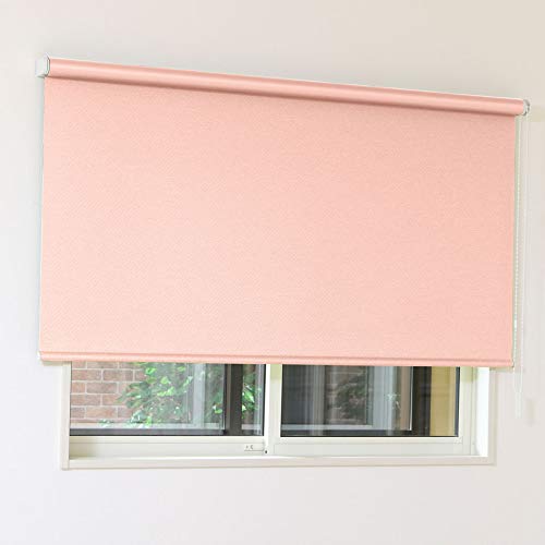 Amazon｜オーダー ロールスクリーン 防炎 非遮光 サニー ピンク 幅123