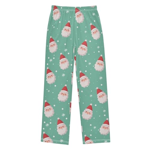 Boys' Pants Christmas Gnomes Santa Claus Green Long Bottoms Jogger Pants Elastic Waist Trousers with Pockets S-XL