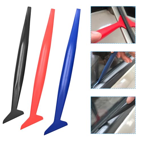 JNNJ 3 Stücke Autos Micro Rakel Vinyl Wraps, Auto Micro Rakel Set, 3 in 1 Magnet Micro Rakel Wraps Stick, Für Die Montage Von Fahrzeug Wraps Und Tönungen, Universal-Folienhalterung Für Autos