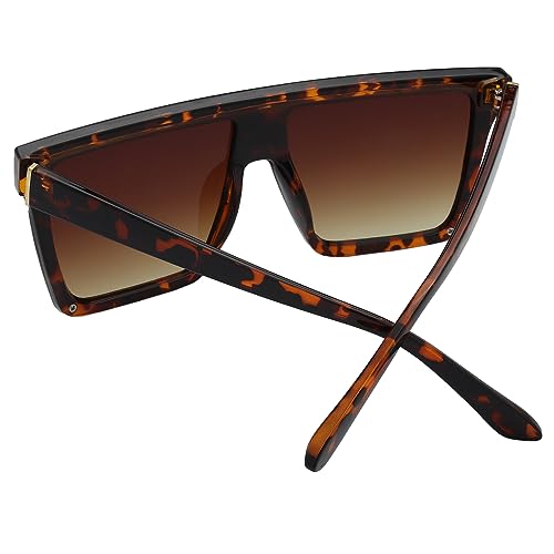 The Fresh Flat Top Square One Piece Sunglasses Sunnies Shades Goggle Siamese Lens4